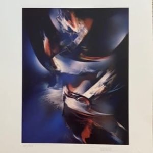WFUNA COSMIC WIND Limited Edition Lithograph Serigraph by Leonardo Nierman, Mexi